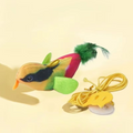 Jouet interactif pour chat avec oiseaux à poursuivre