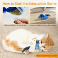 Jouet interactif pour chat avec oiseaux pour chasser et jouer
