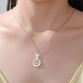 Collier pour chat avec pendentif en spirale en acier inoxydable