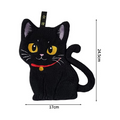 Serviette en Microfibre Chat Noir