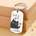 Porte-clés en forme de chat noir pour amoureux des félins