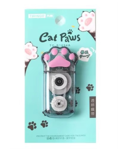Ruban correcteur kawaii chat pour étudiant