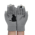 Gants en cachemire épais chat dessin animé pour hommes et femmes - Hiver chaud et froid