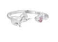 Bague ouverte en argent 925 motif chat pour femmes