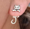Boucles d'oreilles créatives en forme de patte de chat