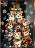 Autocollant Festif de Noël pour Fenêtre