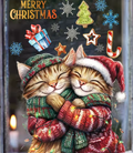 Autocollant Festif de Noël pour Fenêtre