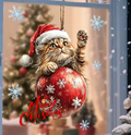 Autocollant Festif de Noël pour Fenêtre